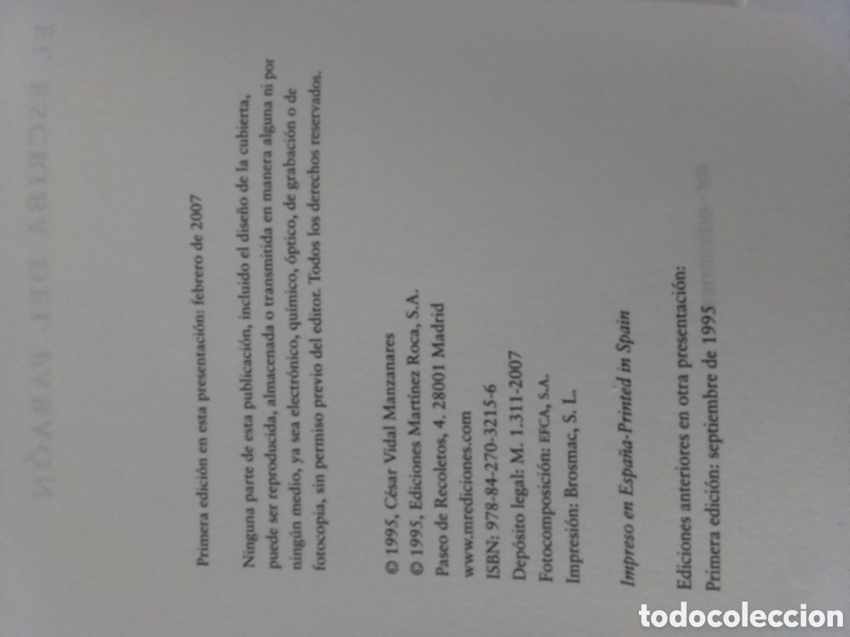 Libros de segunda mano: Libro C&eacute;sar Vidal - Foto 2