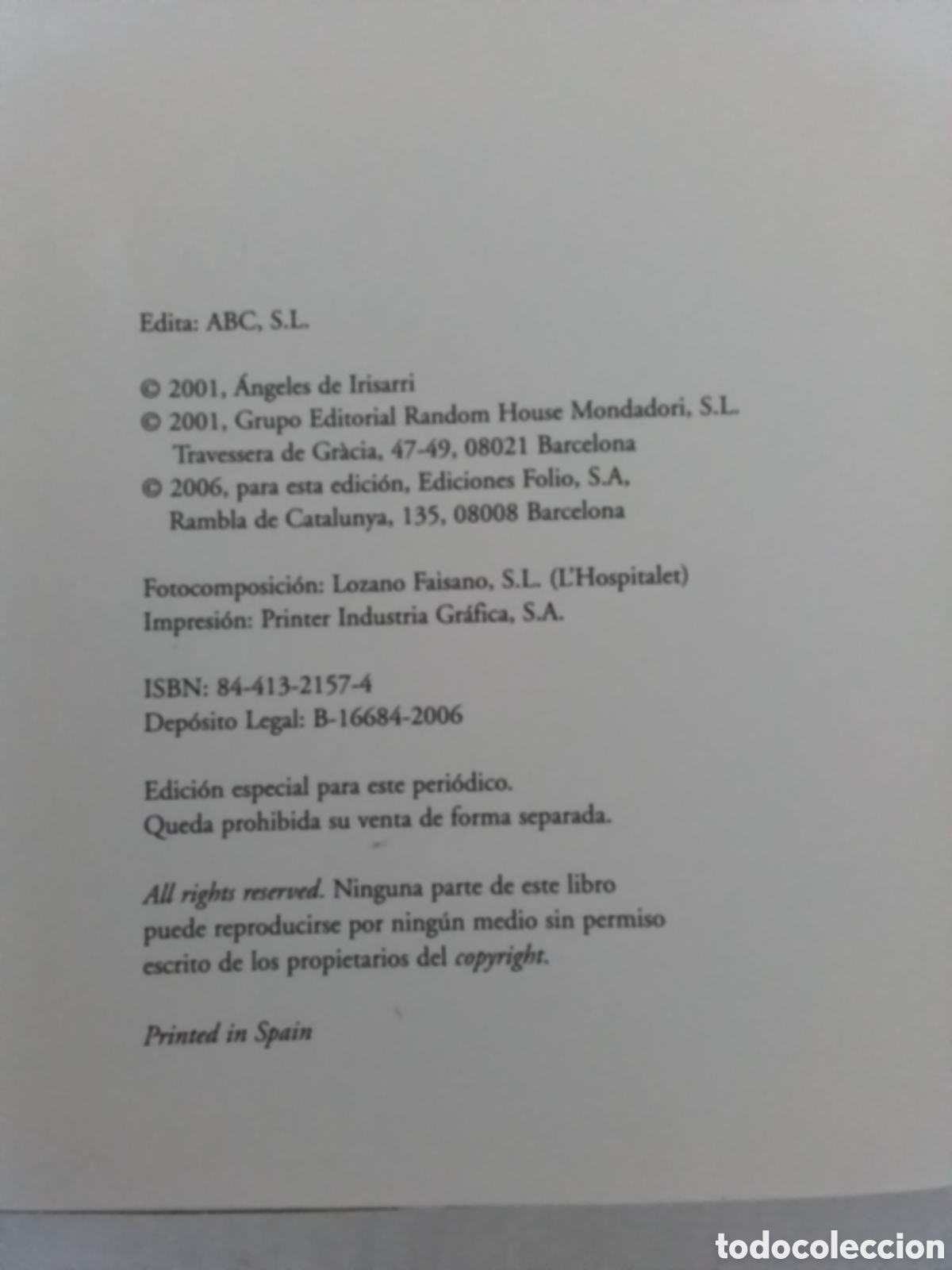 Libros de segunda mano: Libro &Aacute;ngeles de Irisarri - Foto 2