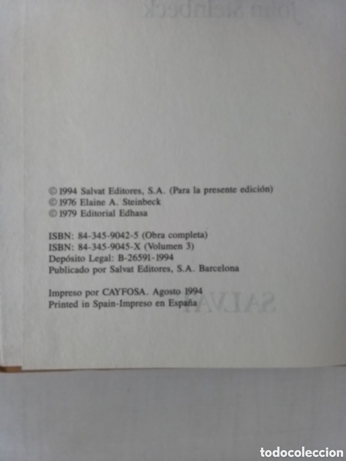 Libros de segunda mano: Libro John Steinbeck - Foto 6
