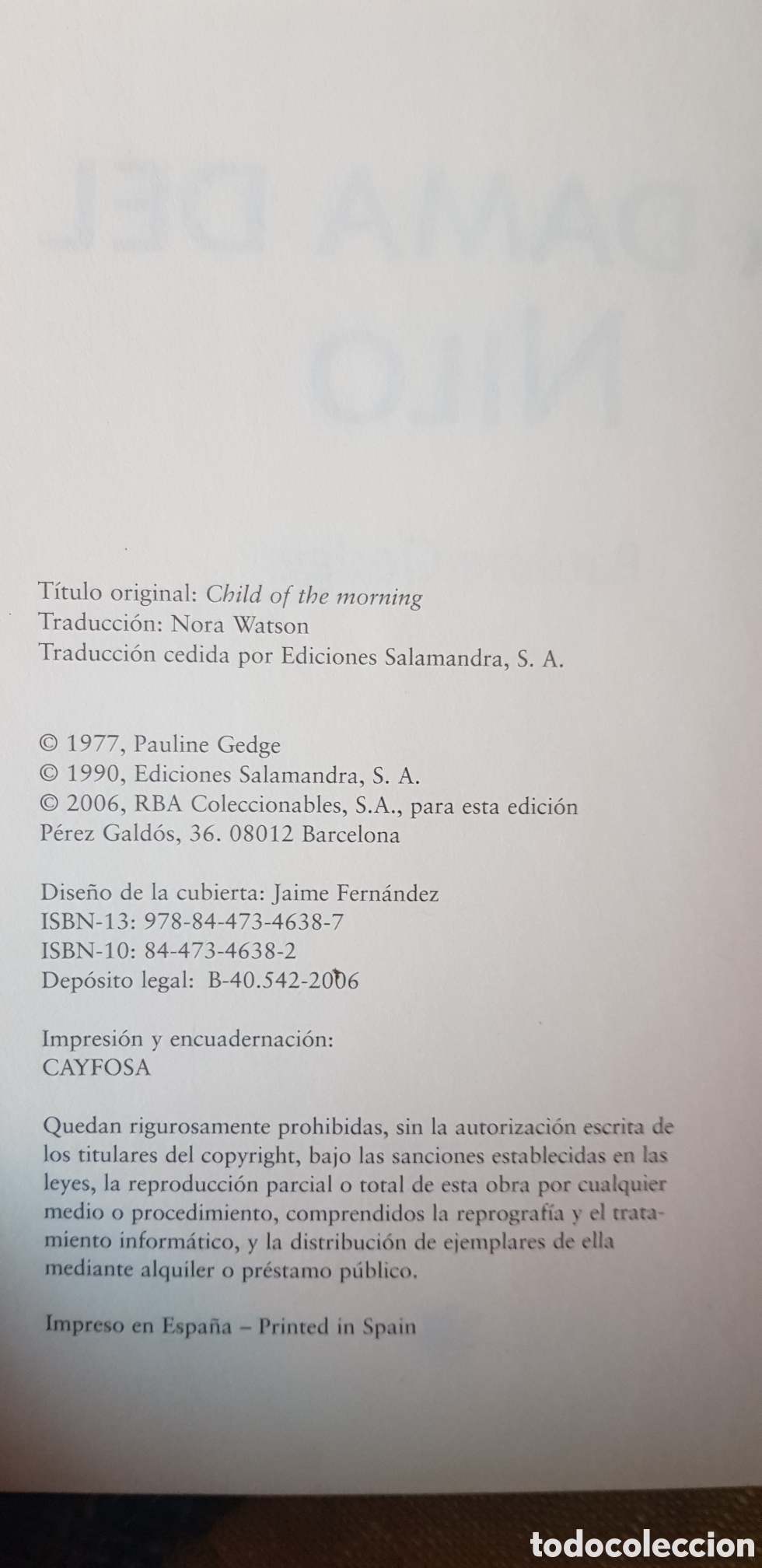 Libros de segunda mano: Libro LA DAMA DEL NILO (Z1) - Foto 4