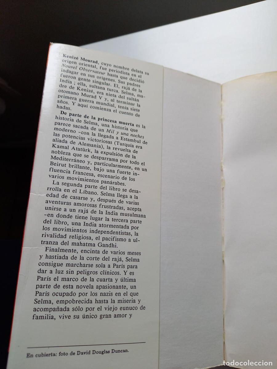 Libros de segunda mano: DE PARTE DE LA PRINCESA MUERTA. KENIZ&Eacute; MOURAD - Foto 4