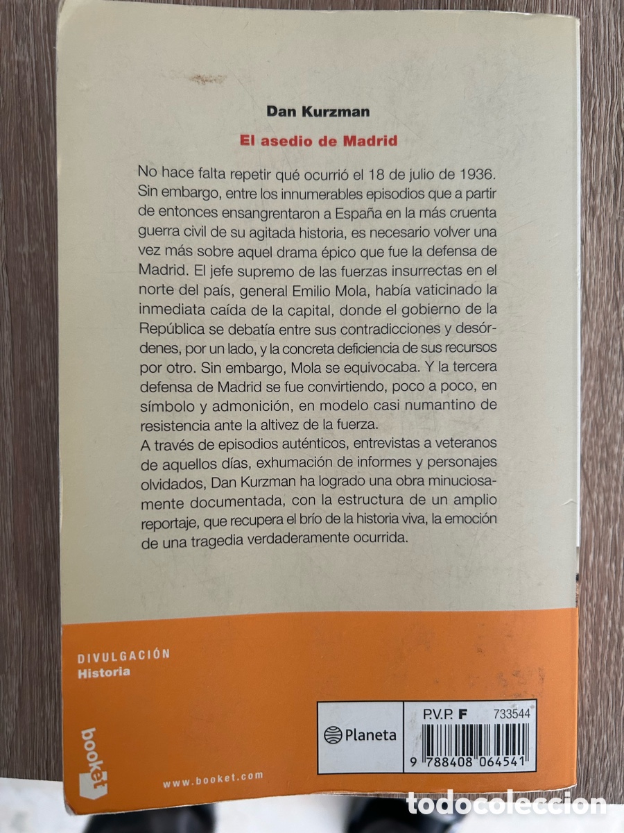 Libros de segunda mano: El asedio de Madrid. Dan Kurzman - Foto 2