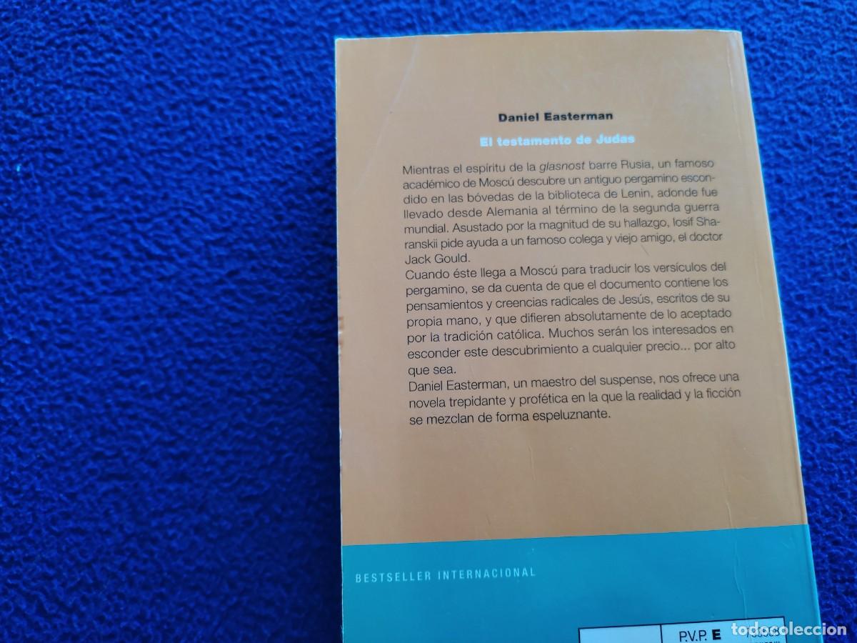 Libros de segunda mano: EL TESTAMENTO DE JUDAS Daniel Easterman Editorial Planeta 1995 - Foto 3