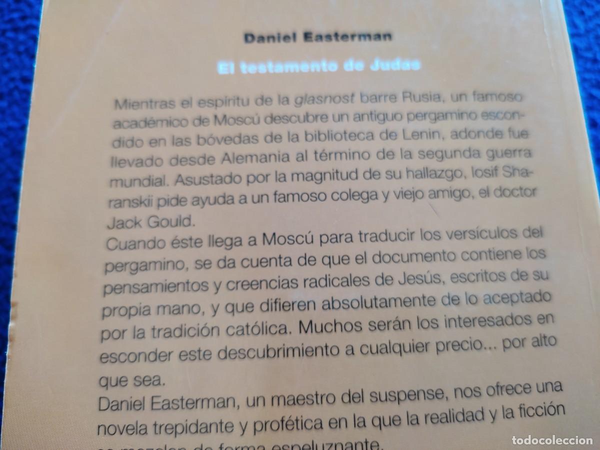 Libros de segunda mano: EL TESTAMENTO DE JUDAS Daniel Easterman Editorial Planeta 1995 - Foto 4