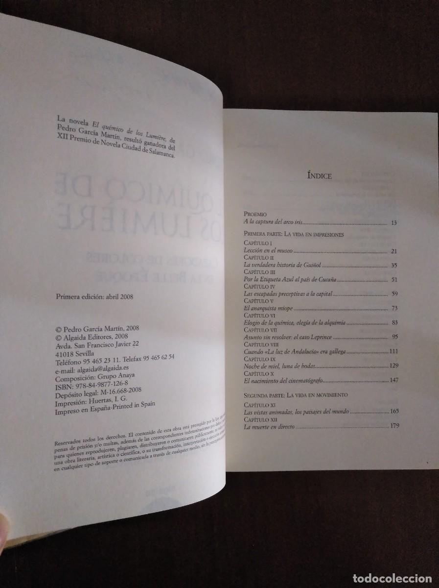 Libros de segunda mano: Libro El Qu&iacute;mico de los Lumi&egrave;re - Foto 2