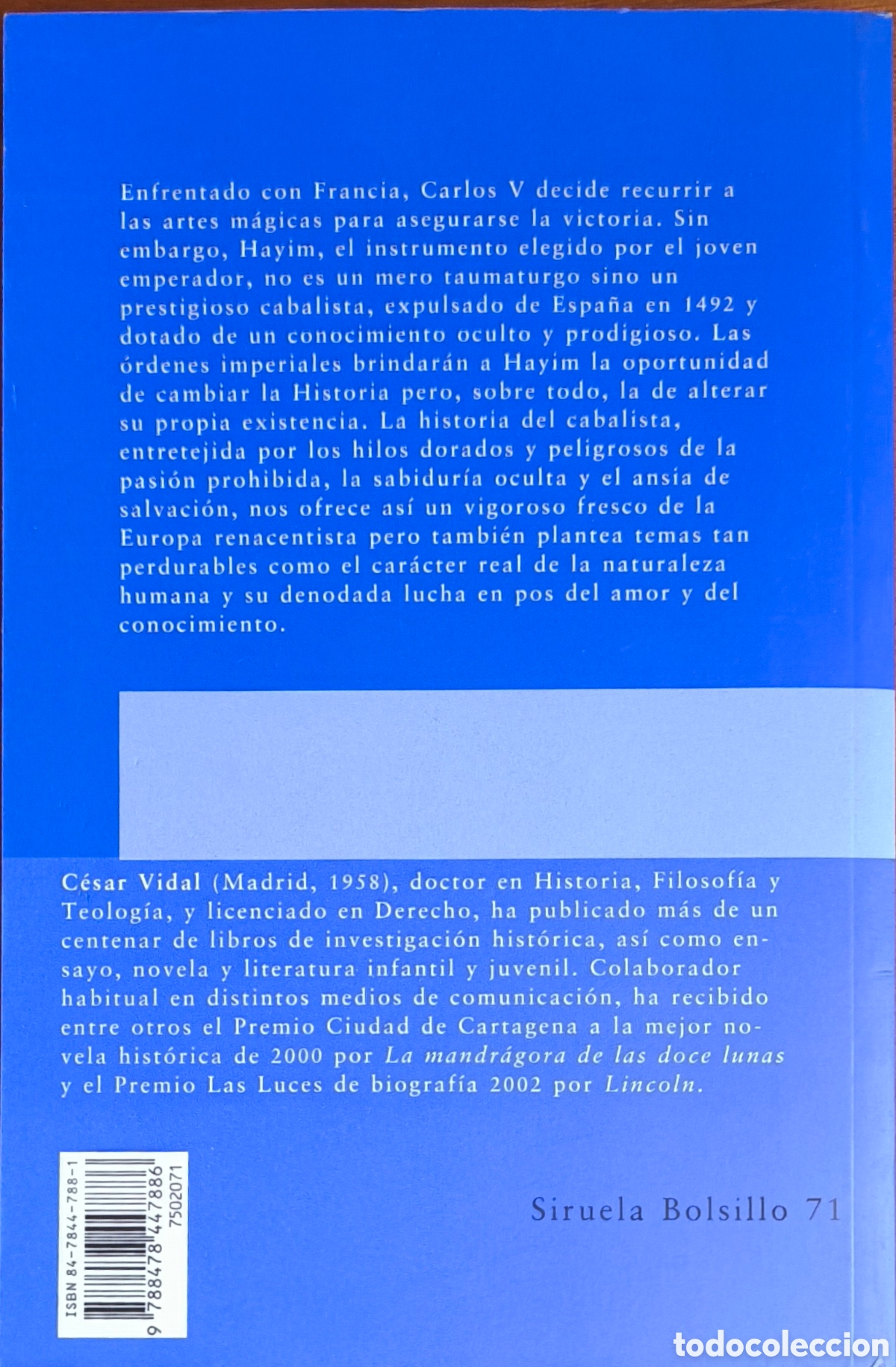 Libros de segunda mano: El aprendiz de cabalista. C&Eacute;SAR VIDAL. - Foto 2