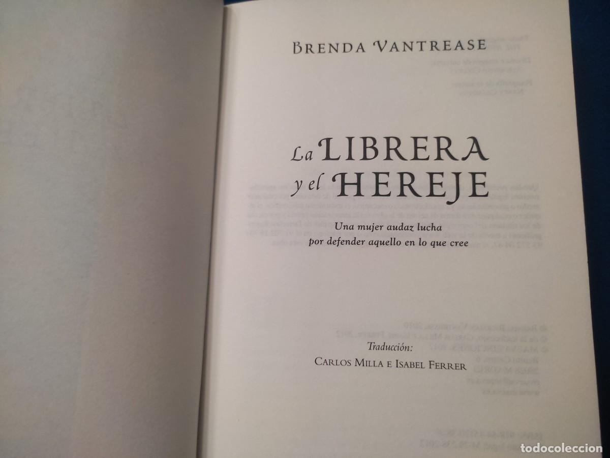 Libros de segunda mano: La Librera y el Hereje Brenda Vantrease Ed. Maeva 2010 - Foto 6