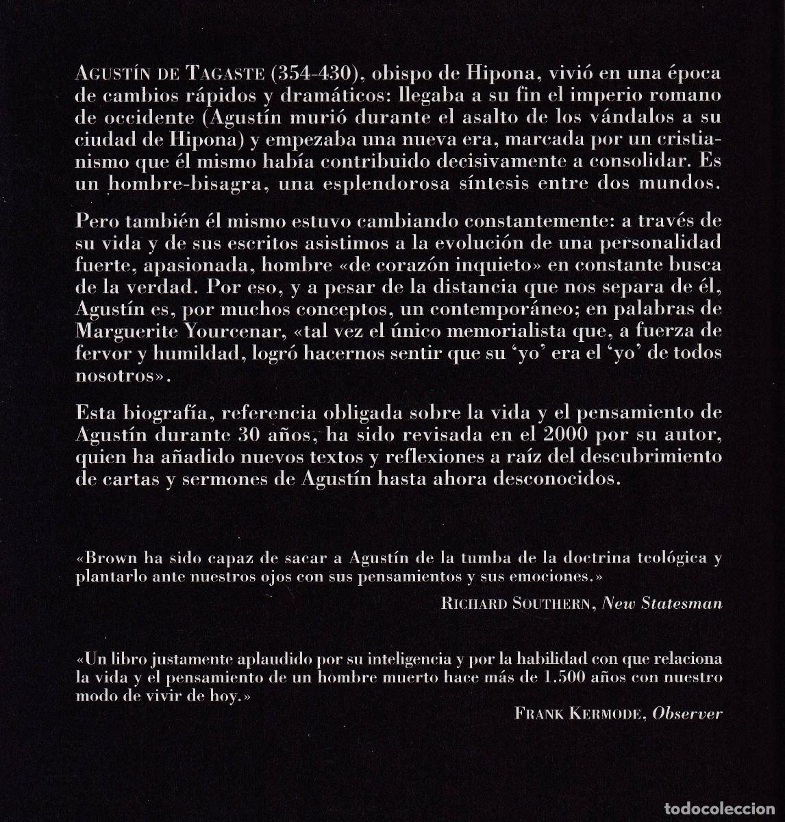Libros de segunda mano: AGUST&Iacute;N - PETER BROWN - ACENTO EDITORIAL 2001 - Foto 2