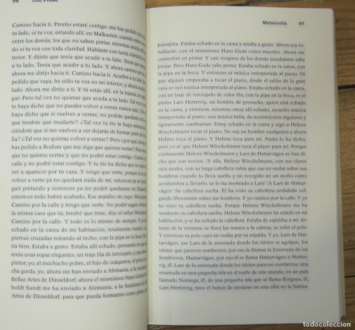 Libros de segunda mano: Melancol&iacute;a, de Jon Fosse - Foto 3