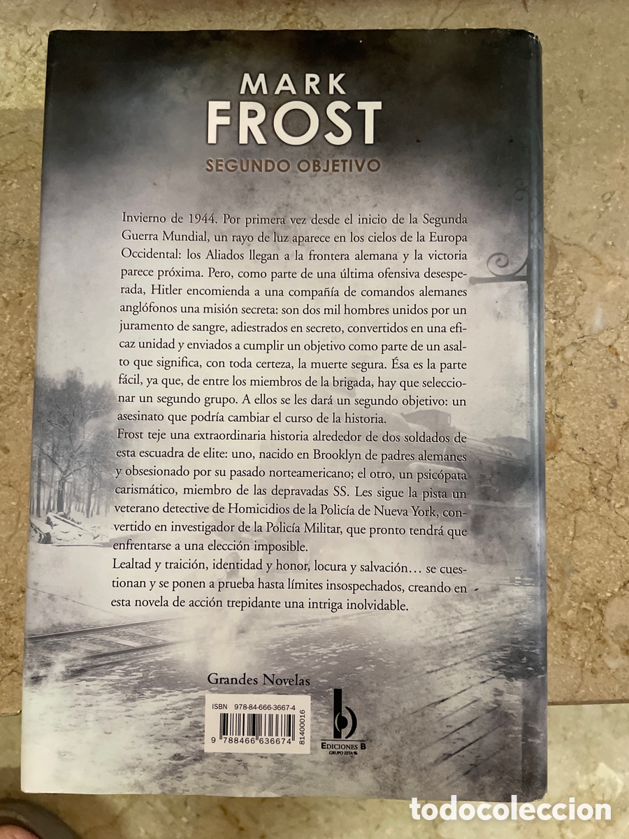 Libros de segunda mano: Segundo objetivo Mark Frost - Foto 3