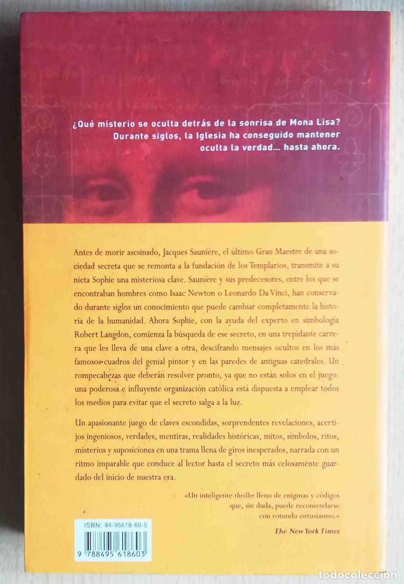Libros de segunda mano: El c&oacute;digo Da Vinci (Dan Brown) Umbriel. Ediciones Urano 2004. - Foto 4