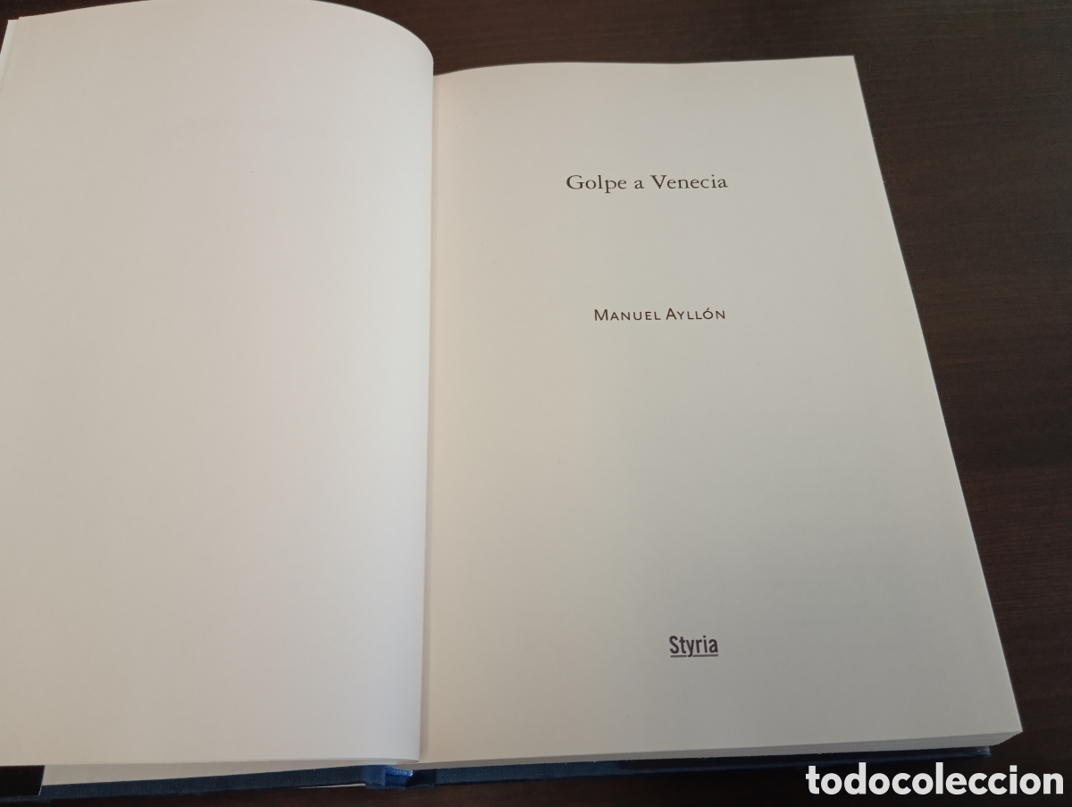 Libros de segunda mano: GOLPE A VENECIA. MANUEL AYLL&Oacute;N. - Foto 4