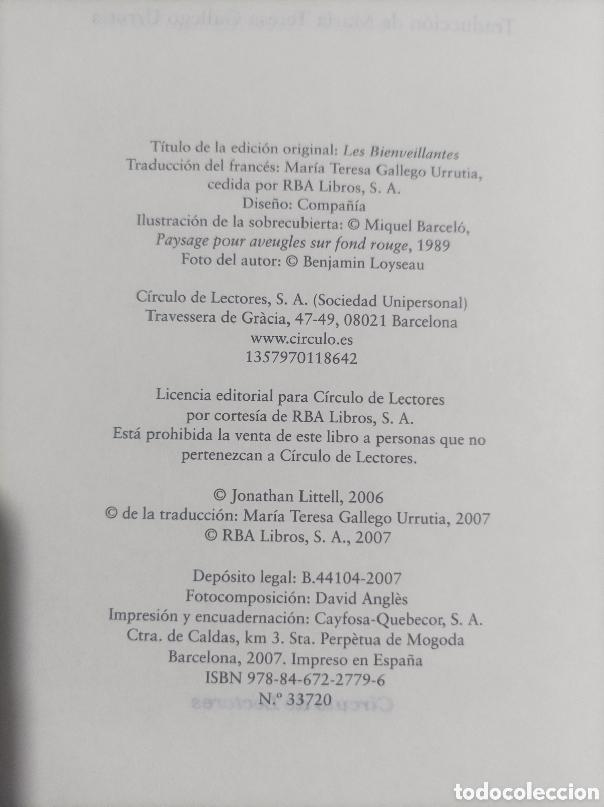 Libros de segunda mano: Las ben&eacute;volas Jonathan littell - Foto 4