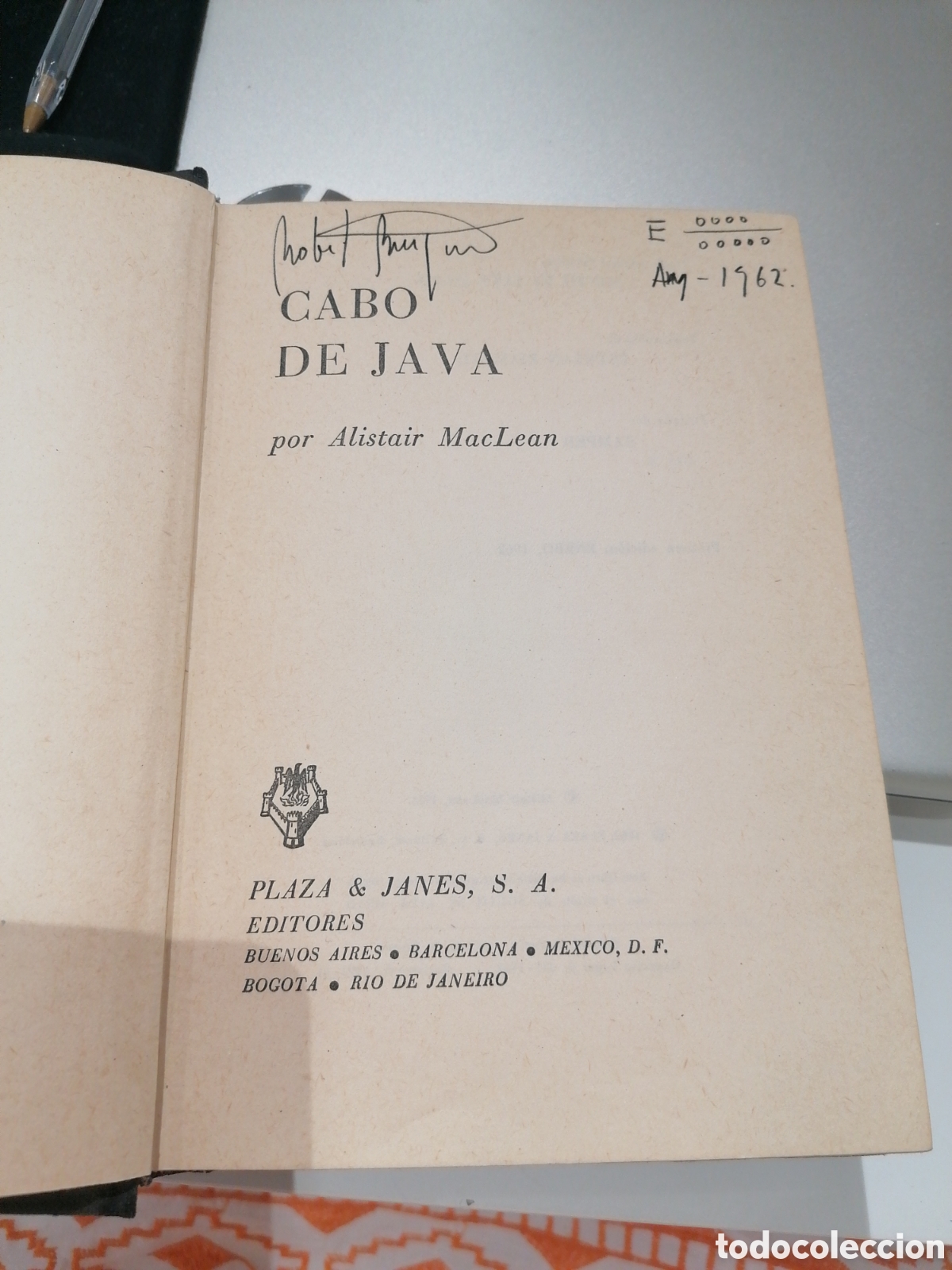 Libros de segunda mano: Cabo de Java de Alistair McLean editorial Plaza y Janes - Foto 3