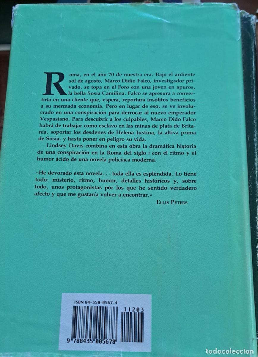 Libros de segunda mano: Davis, Lindsey; La plata de Britania. Edhasa - Foto 2