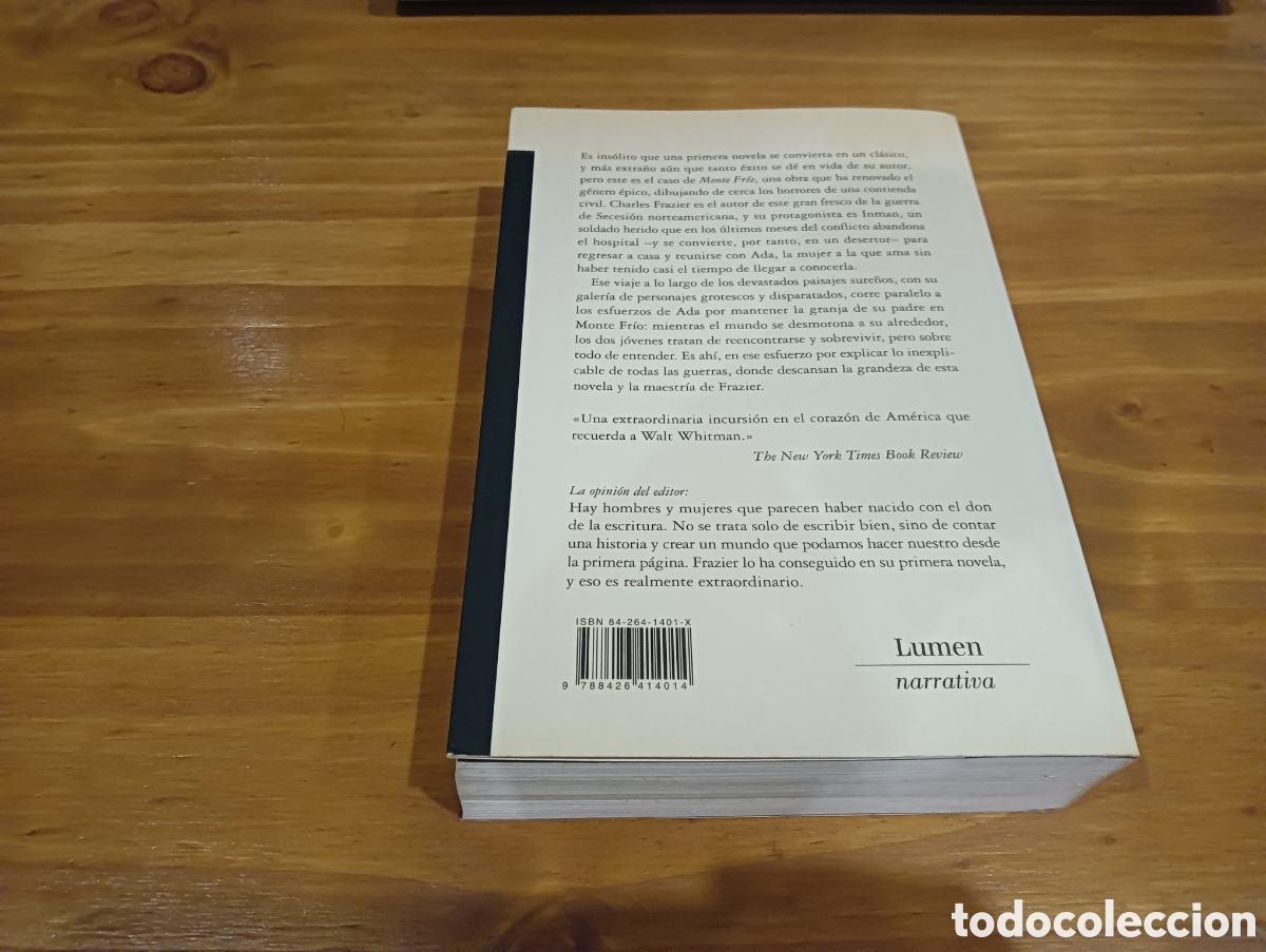 Libros de segunda mano: Cold Mountain. Charles Frazier. - Foto 6