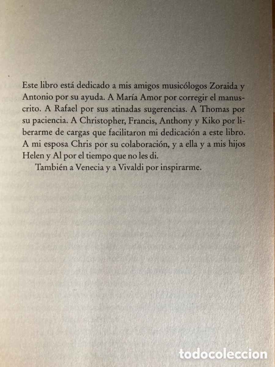 Libros de segunda mano: El enigma Vivaldi de Peter Harris - Foto 2