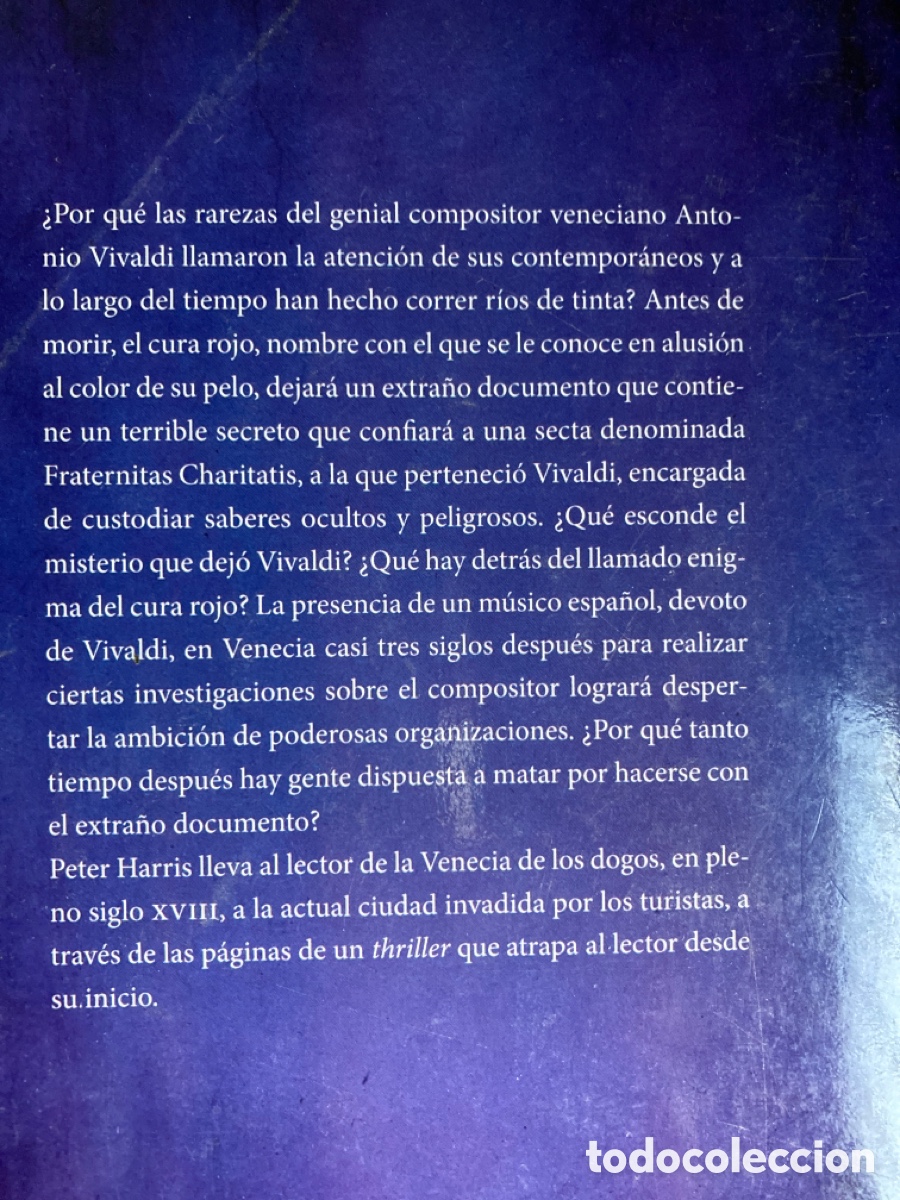 Libros de segunda mano: El enigma Vivaldi de Peter Harris - Foto 4