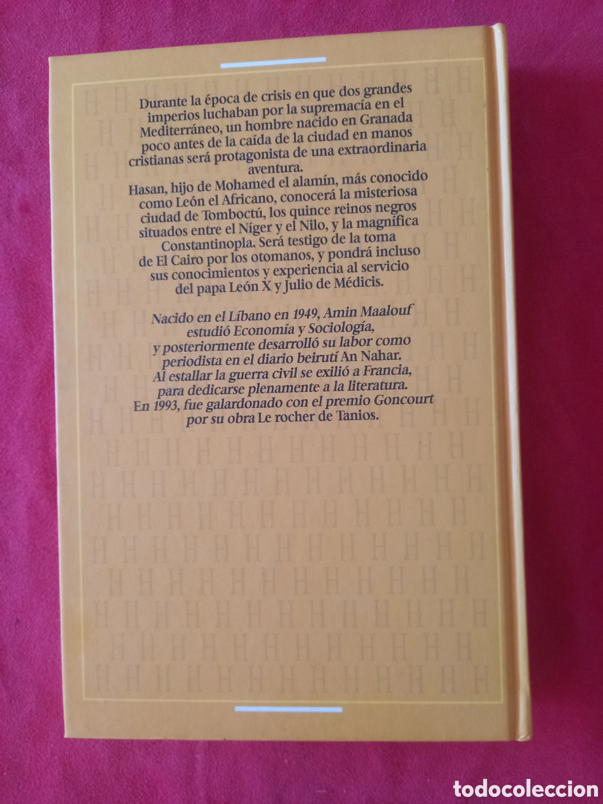 Libros de segunda mano: Le&oacute;n el africano. Amin Maalouf. - Foto 2