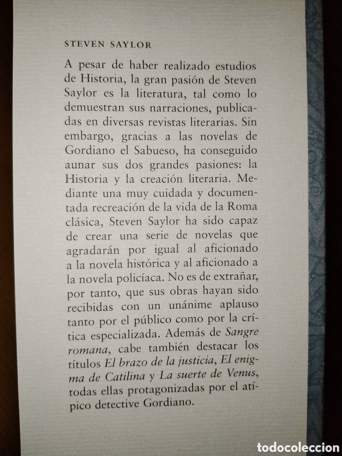 Libros de segunda mano: Sangre romana. Steven Saylor. - Foto 4