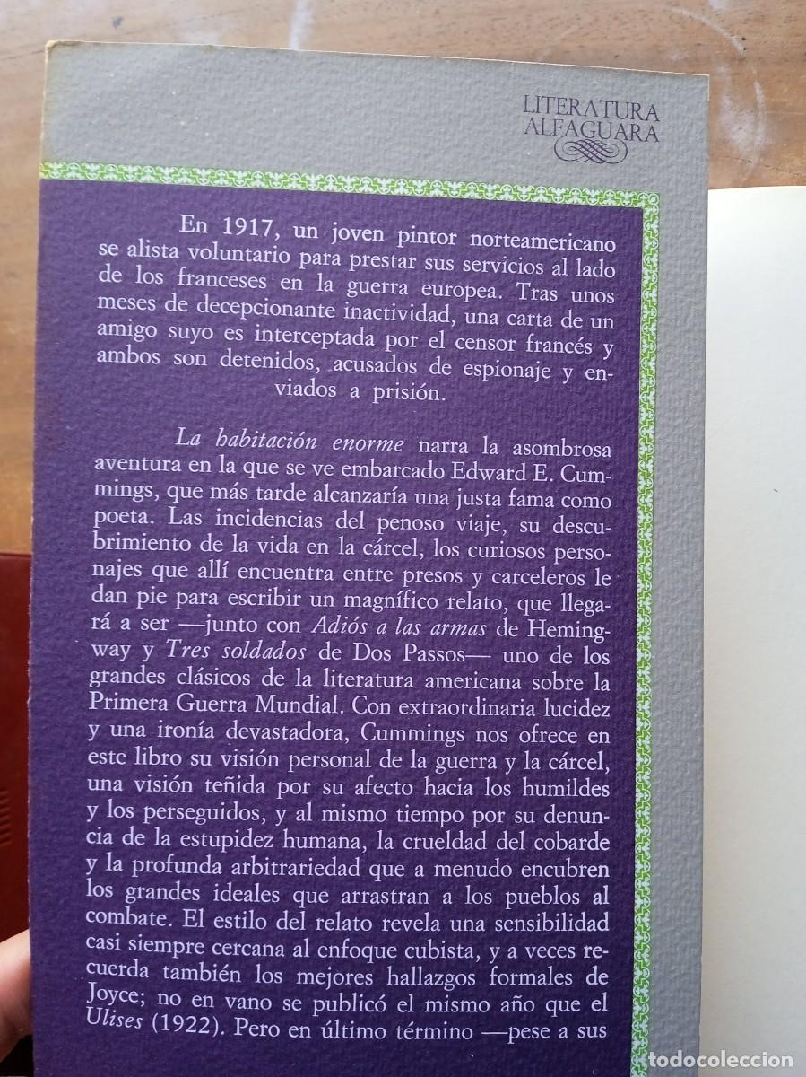 Libros de segunda mano: E.E. Cummings. La habitaci&oacute;n enorme. - Foto 2