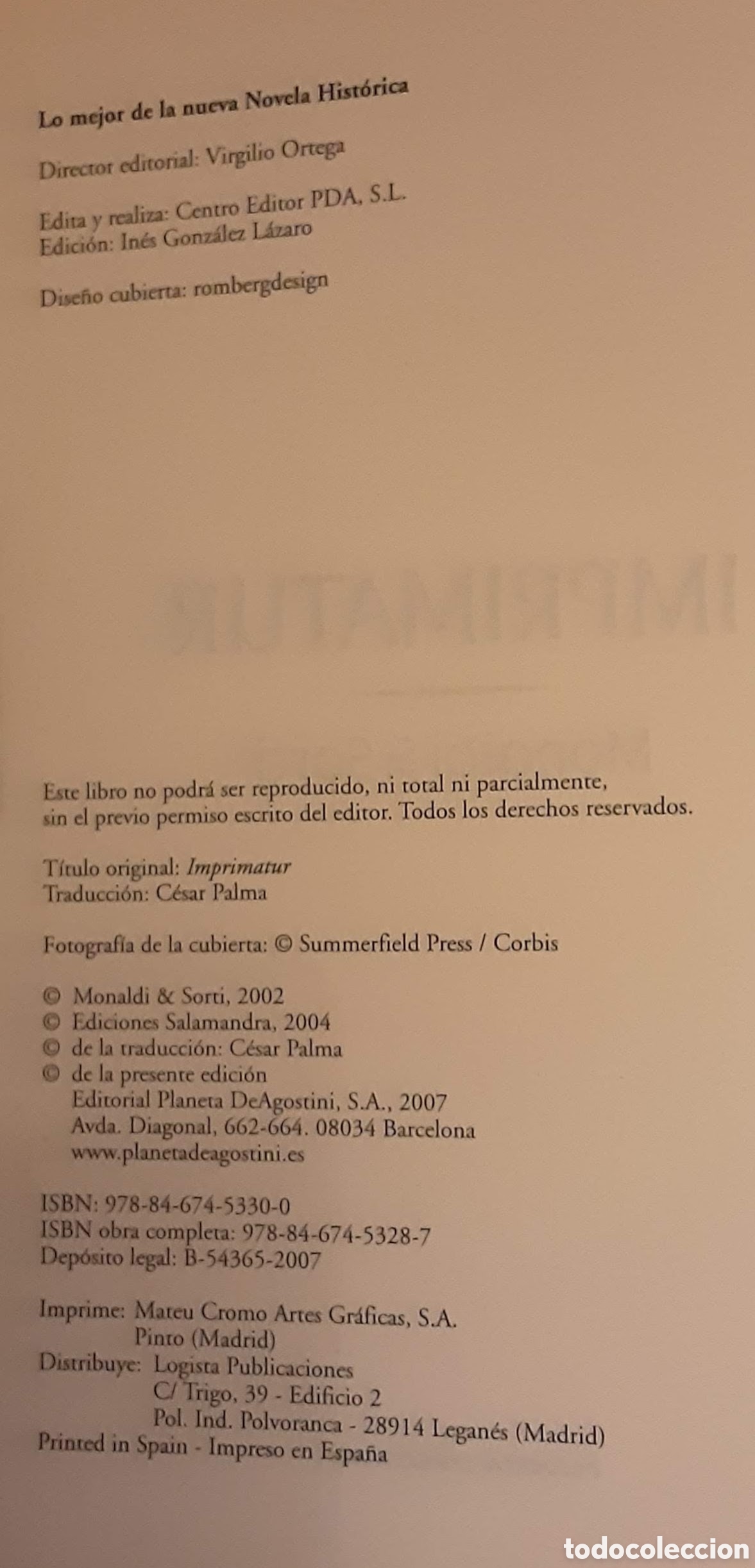 Libros de segunda mano: Imprimatur, Monaldi & Sorti. - Foto 4