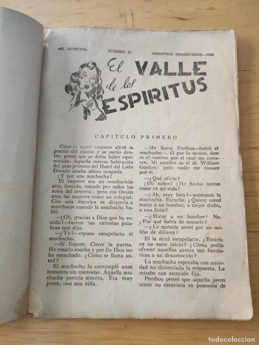 Libros de segunda mano: El valle de los esp&iacute;ritus. Colecci&oacute;n El Sheriff. - Foto 3