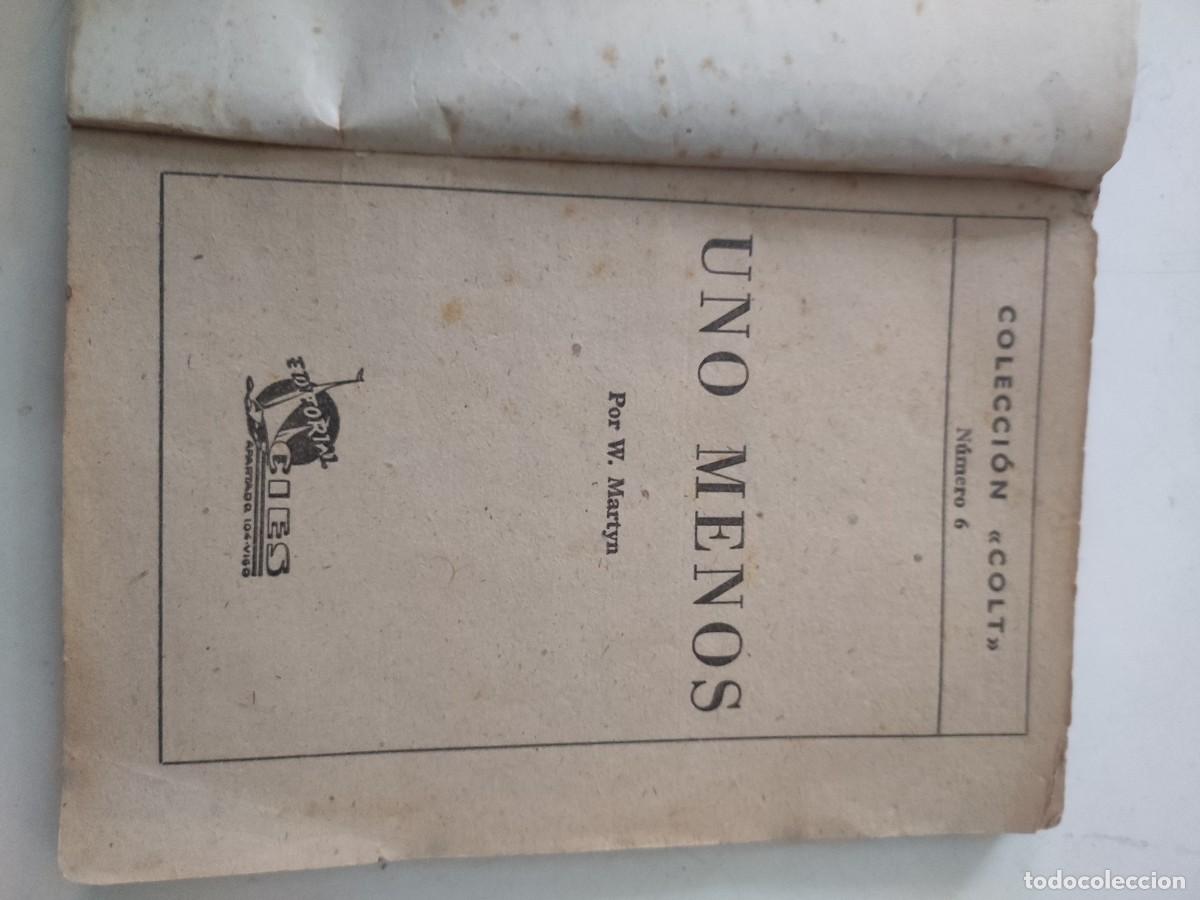 Libros de segunda mano: Colecci&oacute;n Colt. Uno menos. - Foto 3