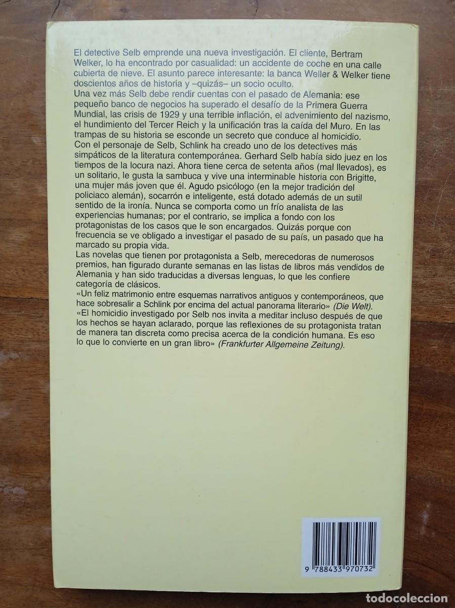 Libros de segunda mano: El fin de Selb. Bernhard Schlink - Foto 8