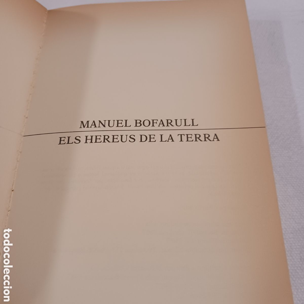 Libros de segunda mano: Els Hereus de la Terra de Manuel Bofarull - Foto 2