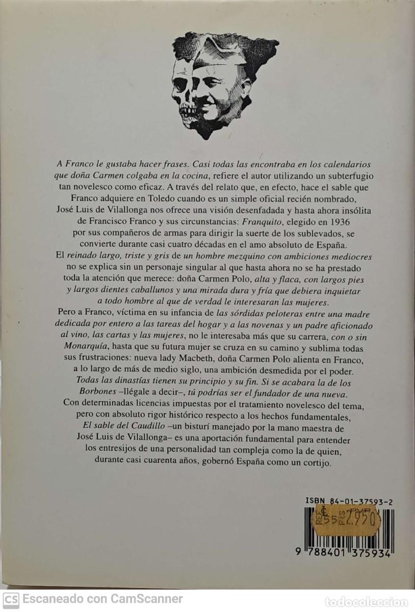 Libros de segunda mano: El sable del caudillo - Jos&eacute; Luis de Vilallonga - Foto 2