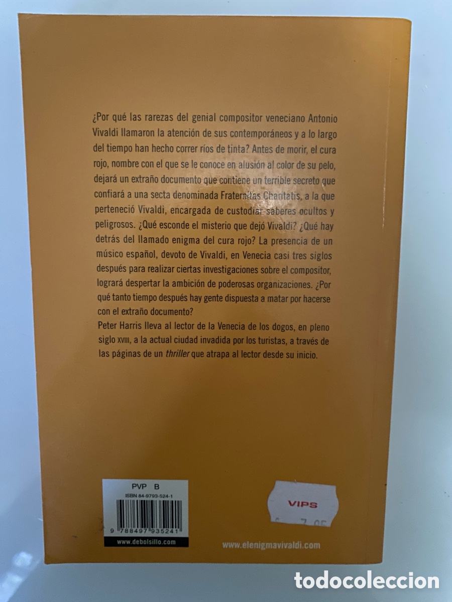 Libros de segunda mano: El enigma Vivaldi - HARRIS, Peter - Foto 2