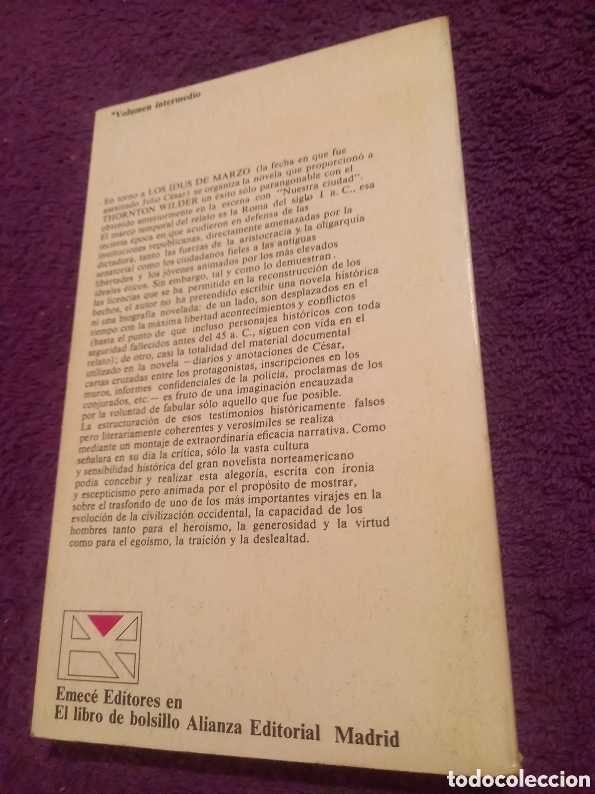 Libros de segunda mano: Los idus de marzo. Thornton Wilder. - Foto 3