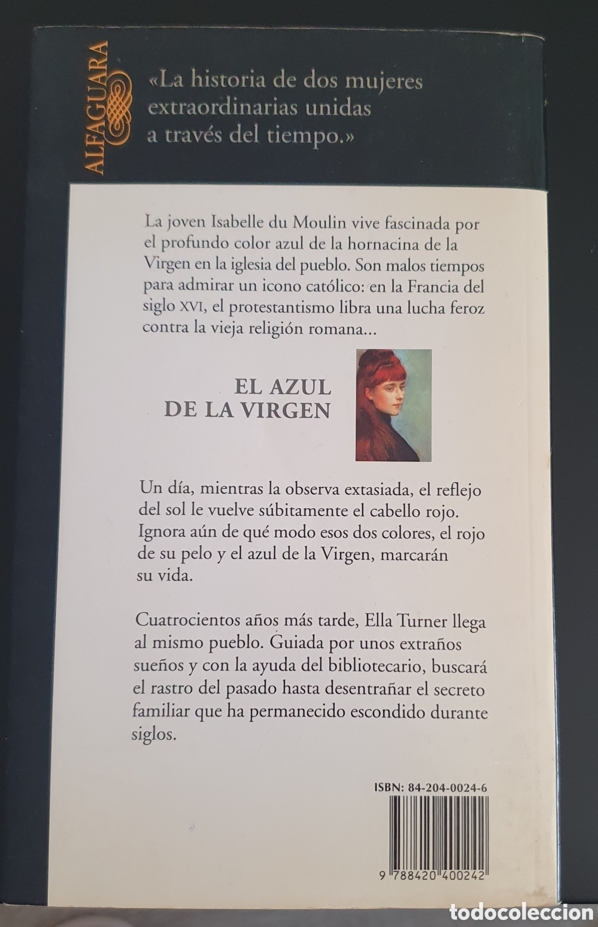 Libros de segunda mano: Tracy chevalier El azul de la virgen - Foto 2