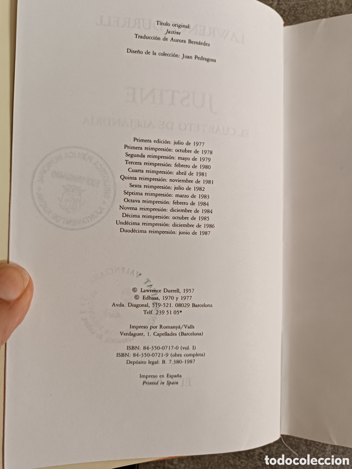 Libros de segunda mano: Justine. Lawrence Durrell - Foto 4
