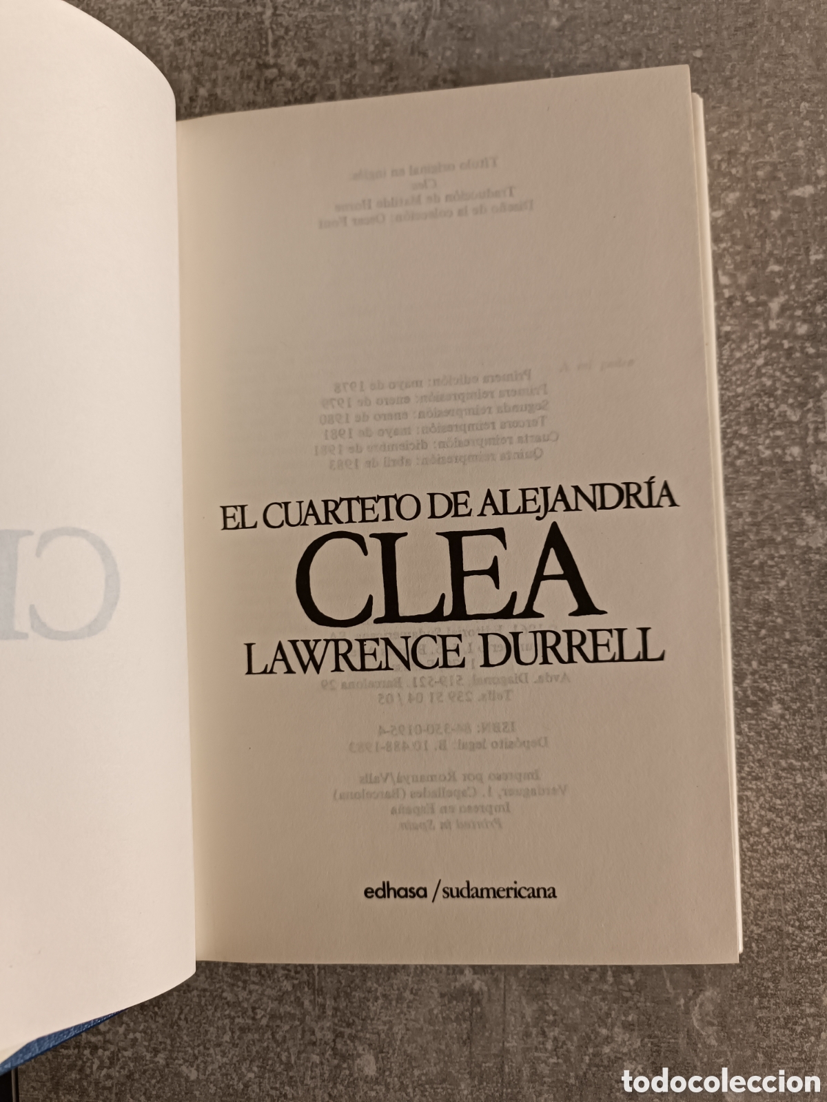 Libros de segunda mano: Clea. Lawrence Durrell - Foto 3