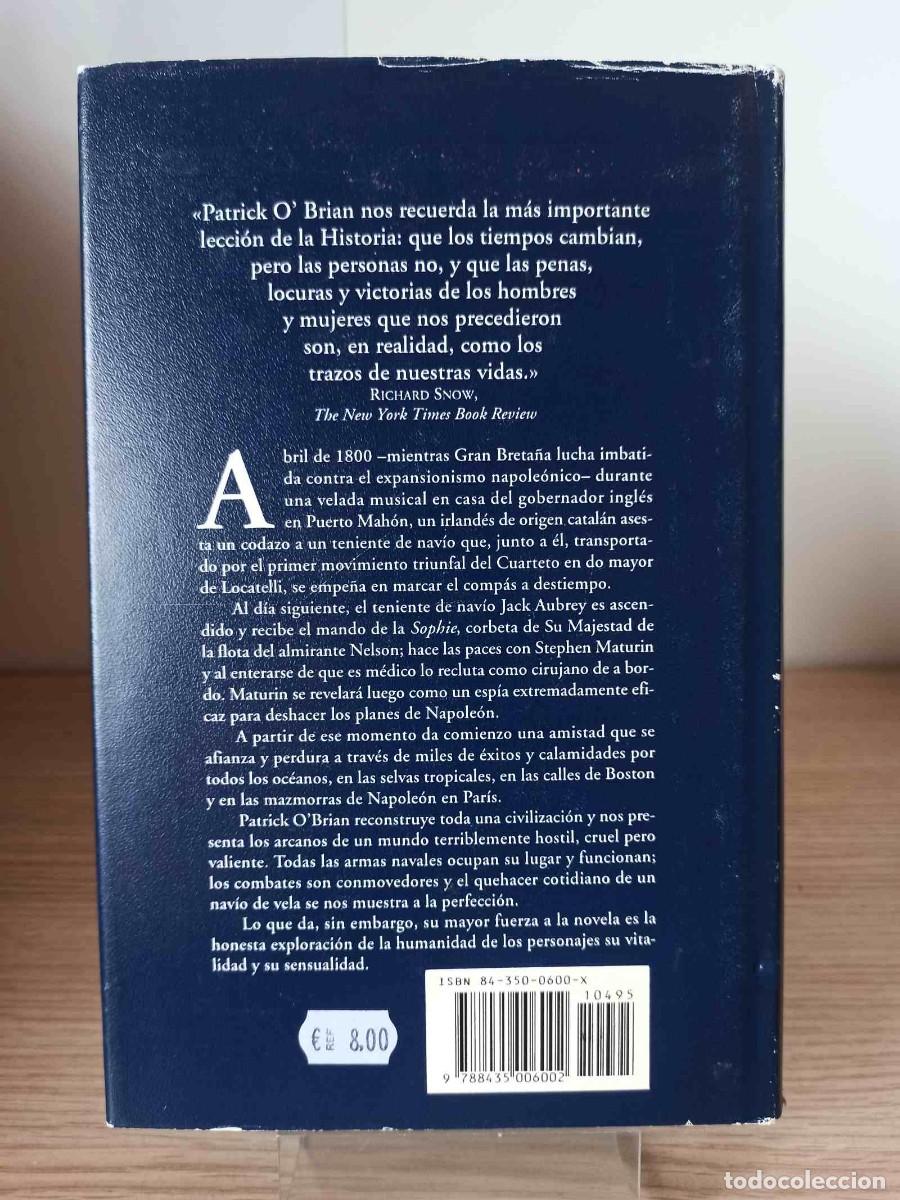Libros de segunda mano: CAPITAN DE MAR Y GUERRA de Patrick O&acute;Brian (Ed. Edhasa) - Foto 2