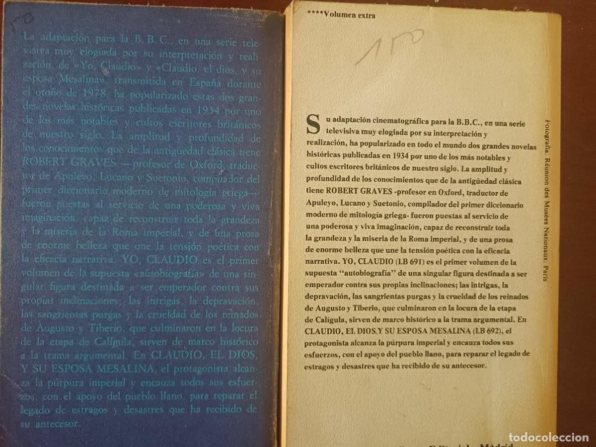 Libros de segunda mano: Yo, Claudio. Claudio, el dios. Robert Graves - Foto 2