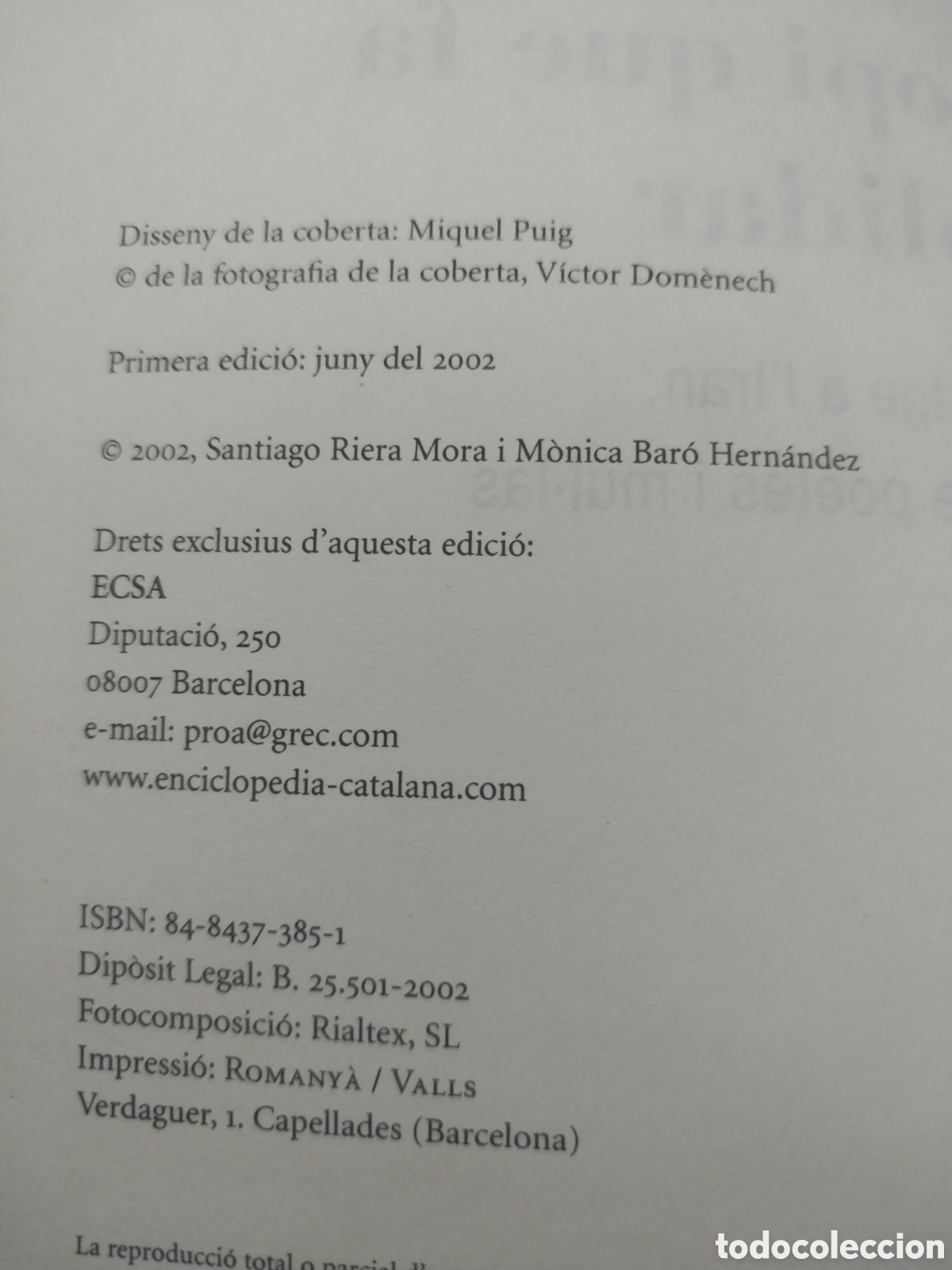 Libros de segunda mano: LOPI QUE FA OBLIDAR any 2002 - Foto 2