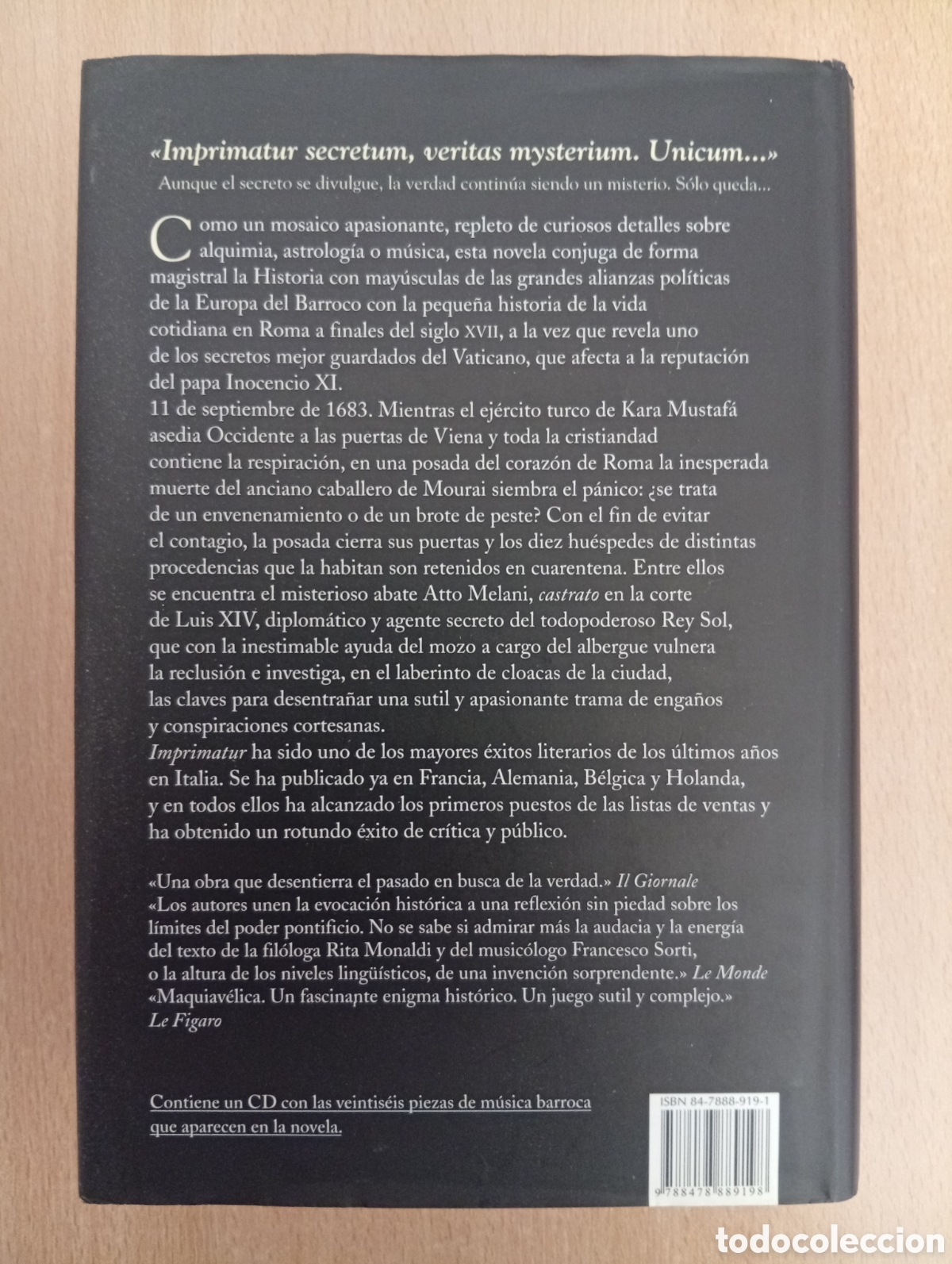 Libros de segunda mano: IMPRIMATUR. Monaldi & Sorti. Ediciones Salamandra - Foto 2