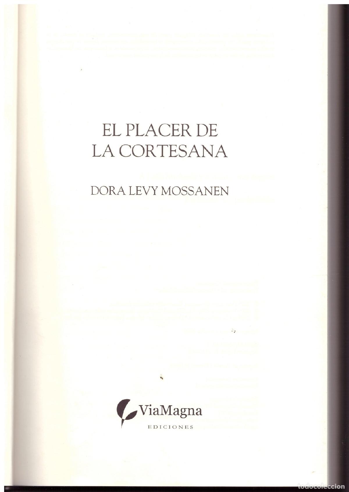 Libros de segunda mano: EL PLACER DE LA CORTESANA - Foto 1