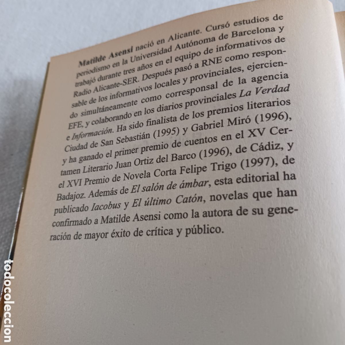 Libros de segunda mano: El &Uacute;ltimo Cat&oacute;n de Matilde Asensi - Foto 2
