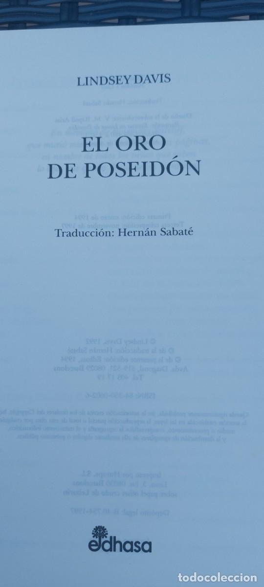Libros de segunda mano: El oro de Poseid&oacute;n - Lindsey Davis - Foto 1