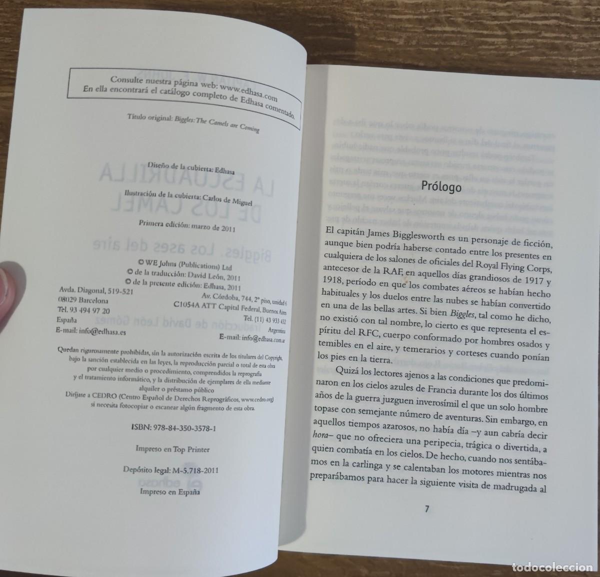 Libros de segunda mano: Libro - Biggles. Ases del aire (2011) Capit&aacute;n W.E. Johns - Foto 2