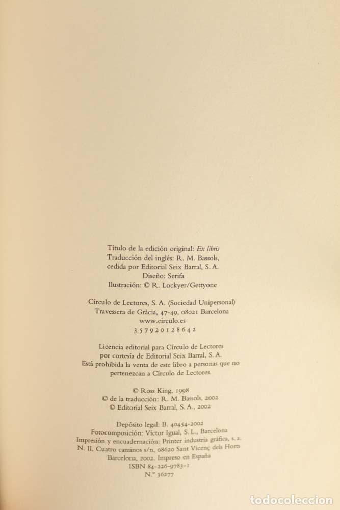 Libros de segunda mano: Ex libris - Ross King - Foto 3