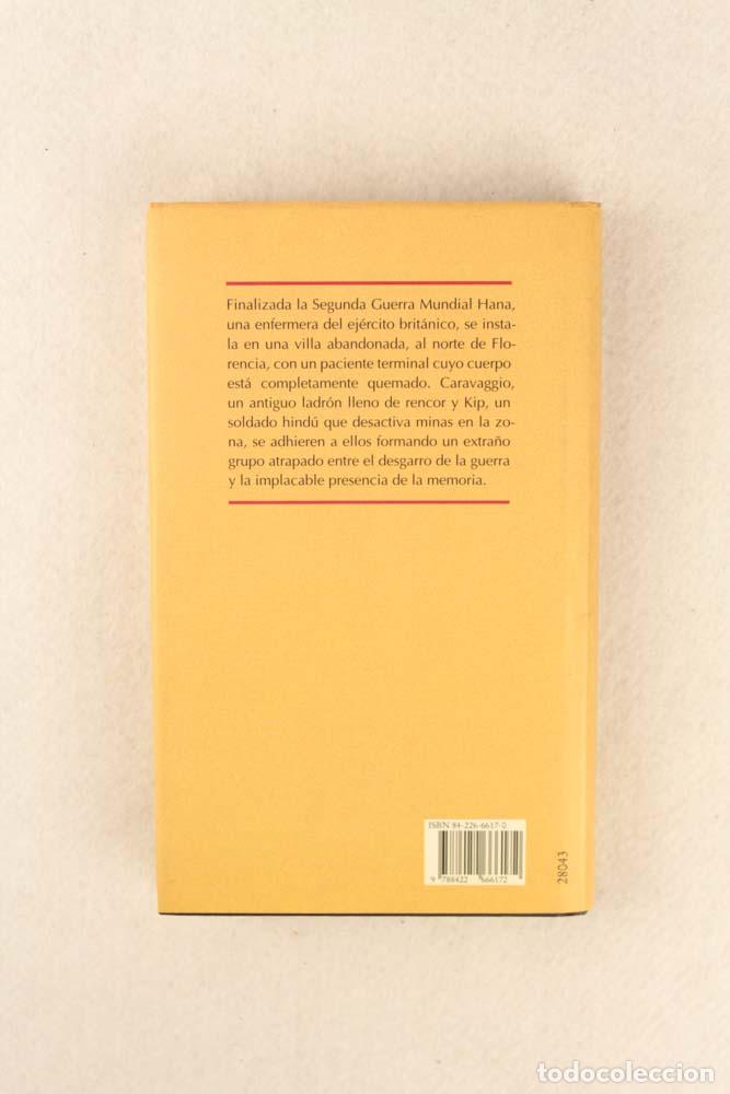 Libros de segunda mano: El paciente ingl&eacute;s - Michael Ondaatje - Foto 2