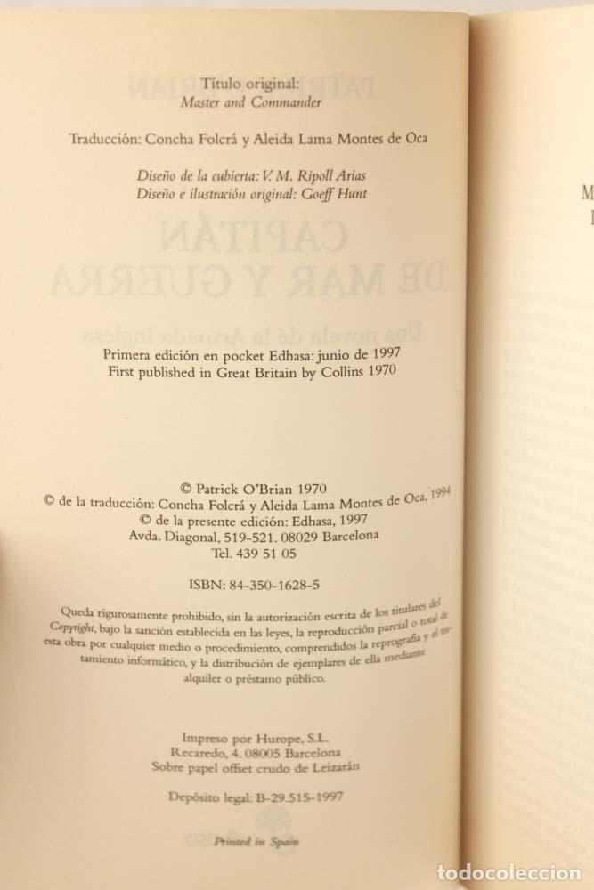 Libros de segunda mano: Capit&aacute;n de mar y guerra - Patrick OBrian - Foto 3