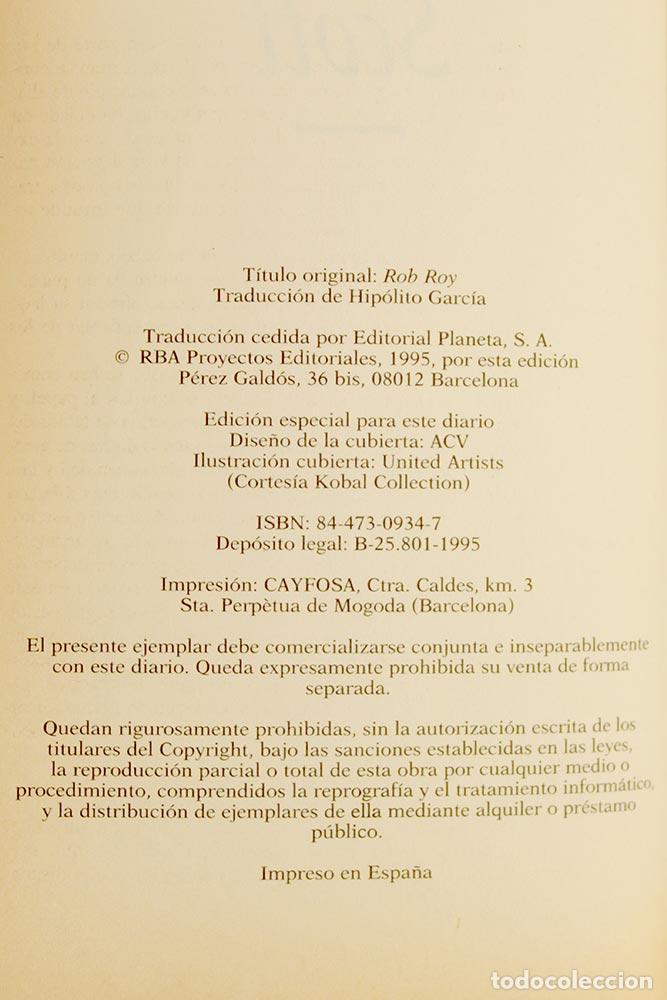 Libros de segunda mano: Rob Roy - Walter Scott - Foto 4