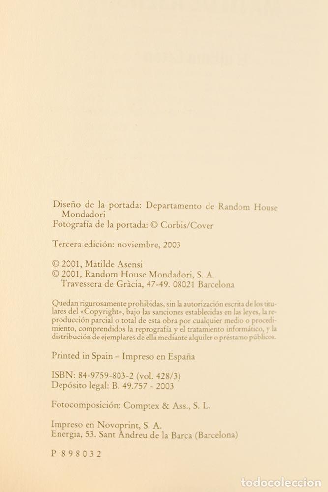 Libros de segunda mano: El &uacute;ltimo cat&oacute;n - Matilde Asensi - Foto 4