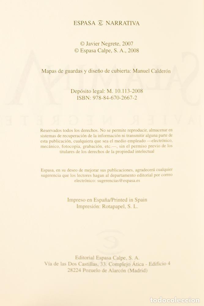 Libros de segunda mano: Salamina - Javier Negrete - Foto 4